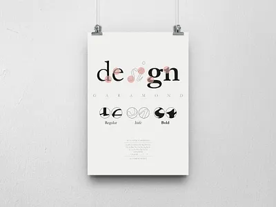 Schriftplakate – Garamond design graphic design typography