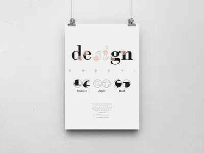 Schriftplakate – Bodoni design graphic design typography
