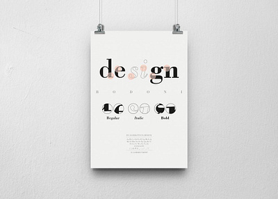 Schriftplakate – Bodoni design graphic design typography