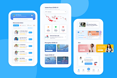 Health App for Student app covid 19 app doctor app health app ui