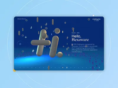 Mobiquity Milestones 3d animation creative coding design fwa immersive experience milestones