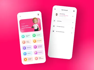Learning app UI Design app design appdesign axaydevikar bestlearningui bestleaseningappinindia branding design design graphic designer ui designer illustration learningapp school schoolapp schoolappdesihn schooluiapp ui ui design uidesign uiux