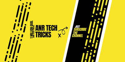 I Have Made ANR TechTricks New YouTube Channel Art 3d animation branding design graphic design illustration logo logo design typography ui vector