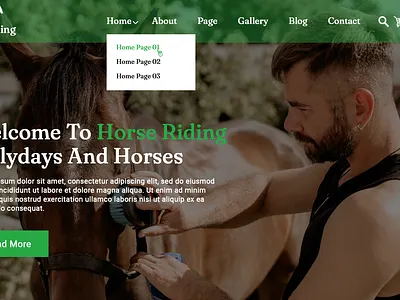 Horse Riding website PSD Template graphics design layout psd responsive sell template theme website design website development