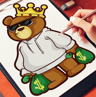 Cartoon Mascot 3d animal animation anime bear beutiful branding brown cartoon art cartoon drawing cartoon portrait graphic design like logo motion graphics post ui