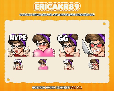 Custom emotes for twitch, youtube, discord and facebook chibi emotes commission emotes custom emotes twitch custom sub emotes cute girl emotes discord emotes emotes design emotes for twitch girls emotes twitch emotes