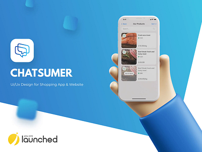 Chatsumer - Shopping App android animation company creative design development ecommerce ios mobile app development mvp shopping startup studio ui ux web