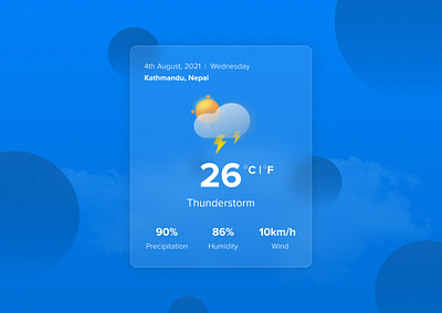 Glass Morphism - Weather Update glass morphism graphic design ui weather update