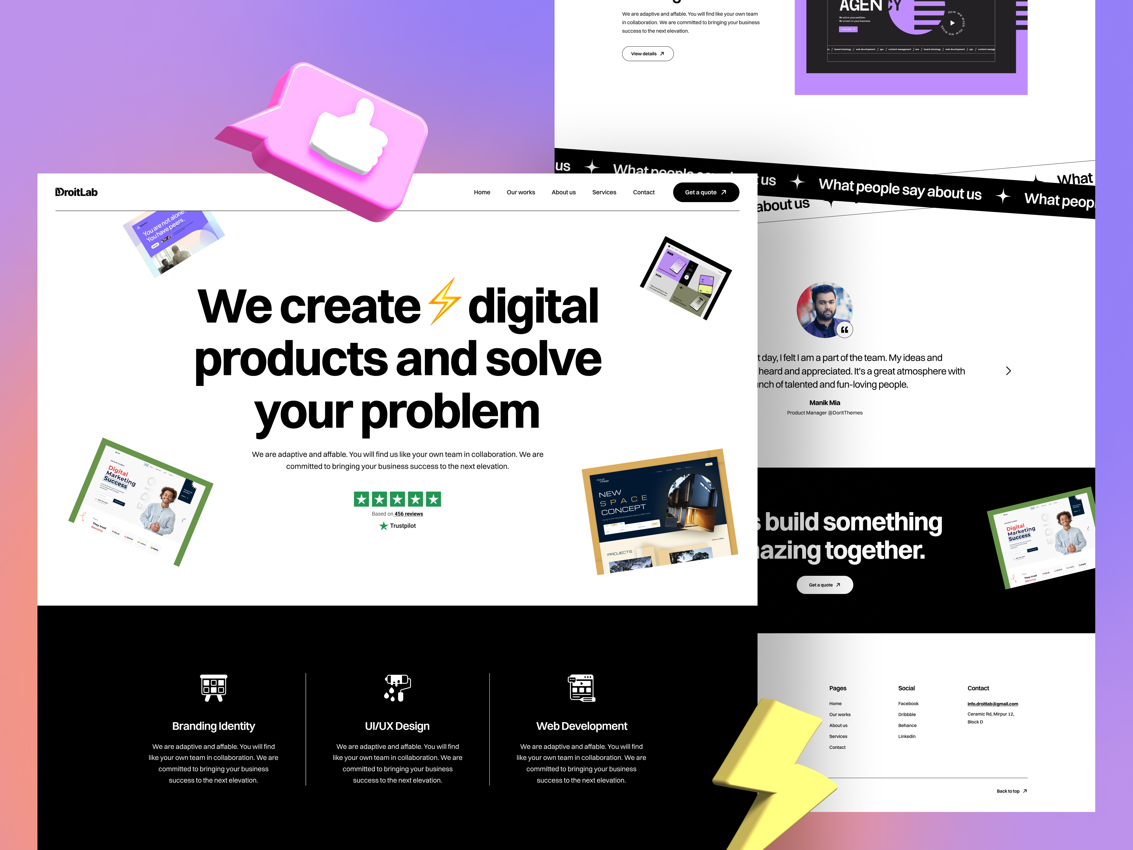 Example of Web Design + Development (Wordpress)