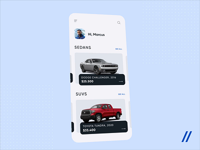 Cars Marketplace App 3d animation app automobile car cars design ecommerce illustration interface marketplace mobile mvp online purrweb sharing startup ui ux vehicle