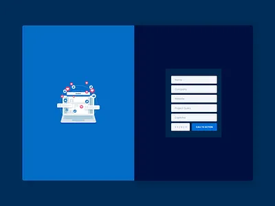 [FREE] Funnel Bluish landing web design