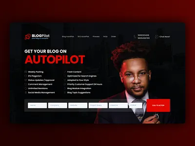 Landing Reddish web design