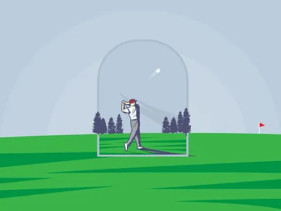 Golf Individual | Summer Olympic sport fairway golf golf ball golf club golf individual golfer graphic design illustration summer olympic sport weekly warm up