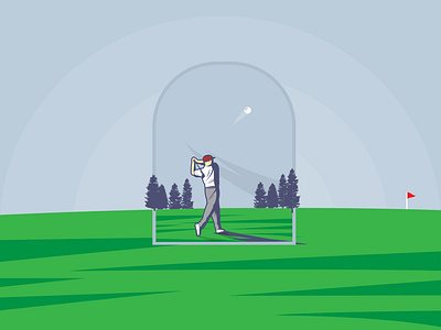 Golf Individual | Summer Olympic sport fairway golf golf ball golf club golf individual golfer graphic design illustration summer olympic sport weekly warm up