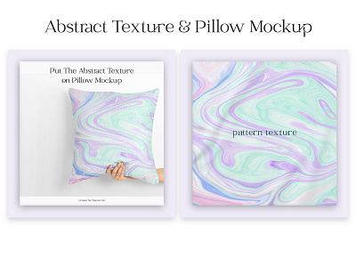 Abstract Texture & Pillow Mockup animation background best shoot branding design business design graphic design illustration logo