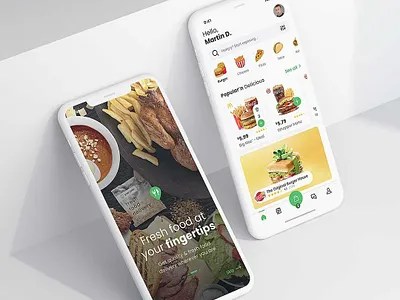 Just another flawless food app 6noran application branding clean design food illustration mobile startup ui ux
