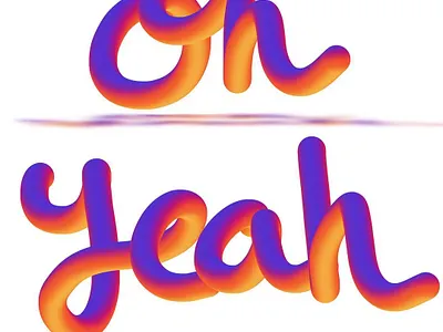 Oh Yeah design illustration