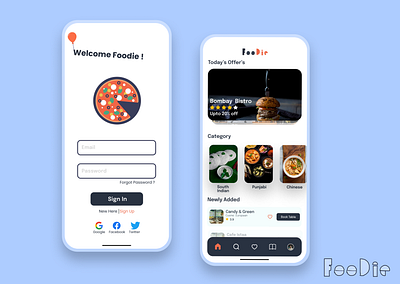 Restaurant Reviewing and Booking App UI Design