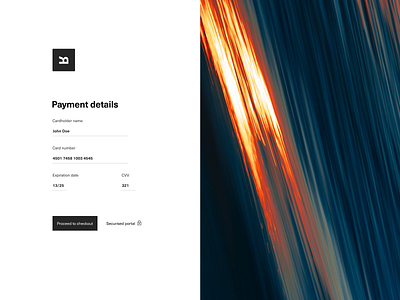 Daily UI 002 - Credit Card Checkout daily design interface ui web web design