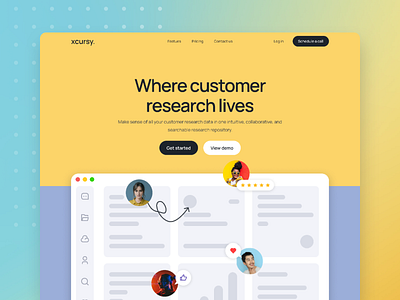 Xcursy - Saas landingpage website concept dashboard design figma homepage landingpage saas saas landingpage saas website typography ui ui design uiux ux ux des ux design web design web ui website