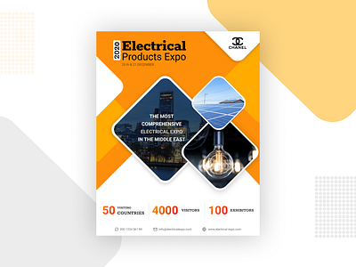 Flyer Design for Electrical Product's Expo 2020 branding design graphic design