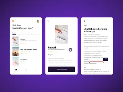 Book Reader App Exploration app application book design home mobile mobile app reader screen ui ux