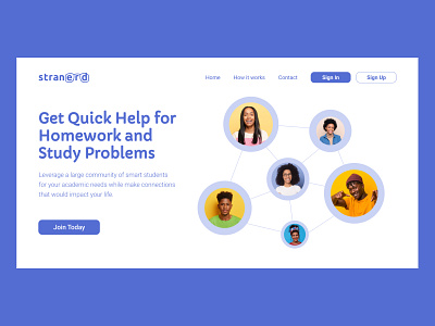 Landing Page UI Design animation community design figma landingpage photoshop product productdesign school startup ui uiux