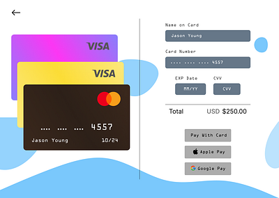 Daily Ui Day 2: Checkout page app checkout clean ui creative credit card daily ui dailyui design mobile payment ui web webdesign