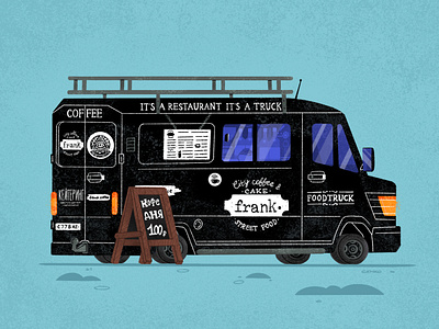 Сoffee truck №1 barista car coffee illustration senko street truck uniqgraphic