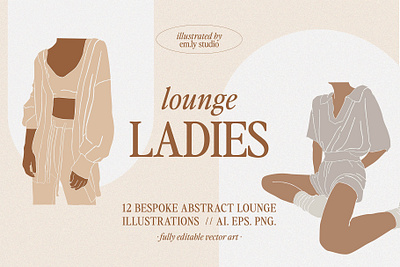 Abstract Ladies In Loungewear