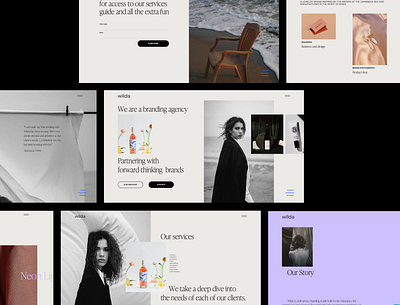 Wilda - Desktop animation branding design ecommerce em fashion idea inspiration minimal moonlight typography ui ux web website