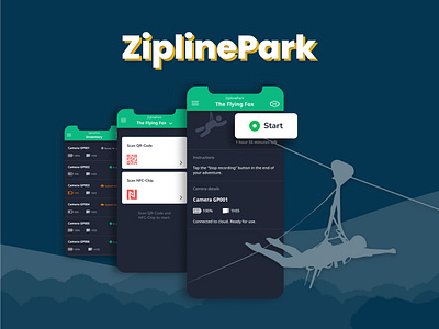 ZiplinePark - camera management solution development iot mobile app development nfc technology