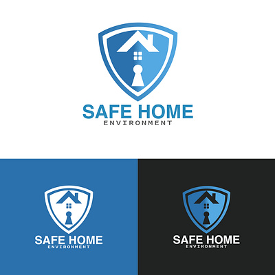 Logo Design- Safe home logo - Brand Logo - Company logo 3d adobe illustrator brand identity branding business logo company logo creative logo custom logo flat logo graphic design home logo home security logo logo logo inspiration logo maker modern logo safe home logo safety logo secure logo shield logo design