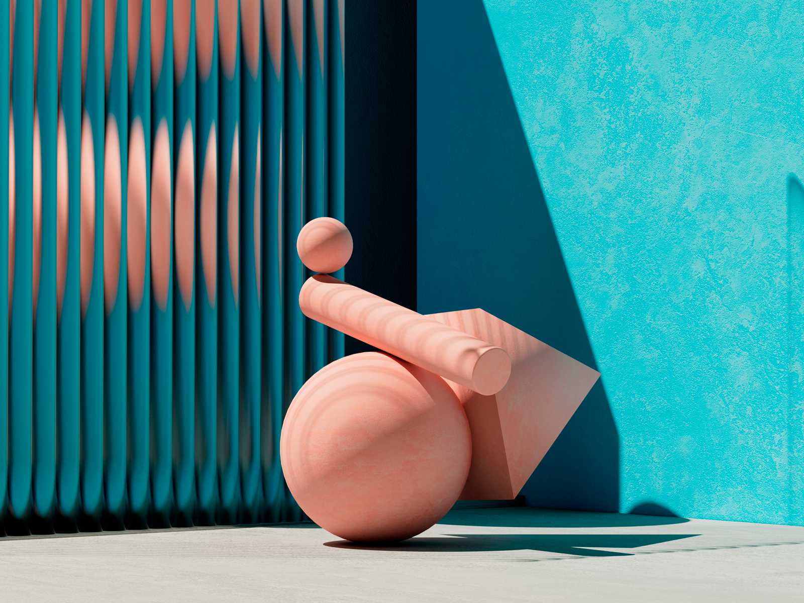 Falling Shapes 3d 3d animation cinema design emiliance emilsimailov.me graphic design low poly maxon maxon c4d minimal motion graphics redshift render shape shapes sun