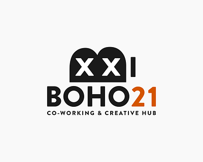 Boho21 design film camera flat icon logo office vector