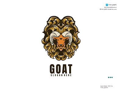 Goat Mascot Logo branding design icon illustration logo logo design logotype vector