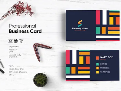Modern Visiting Card Design-67 design flat design modern design professional business card professional design visiting card visiting card design visitingcard