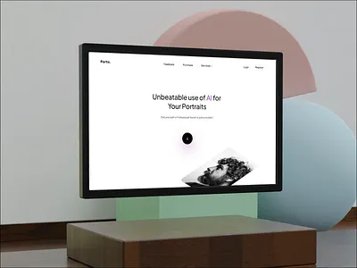 Porto Website Animation. 3d aftereffects ai animation clean colourful creative design graphic design illustration minimal motion graphics ui uidesigners uigers uiux ux uxdesigners webdesign website