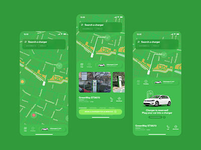 Process of booking a car charger - UX/UI concept app branding car charging design graphic design ios mobility typography ui ux