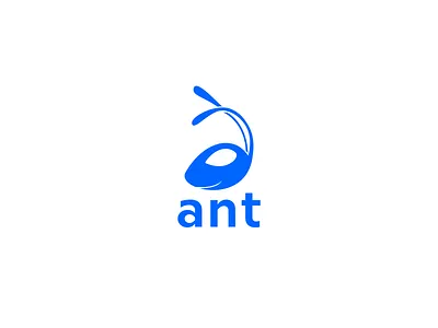 Ant Logo Design blue branding design illustration logo