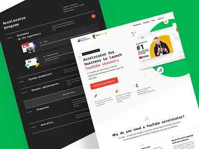 Landing page UI/UX creative design landing minimal ui ux web website