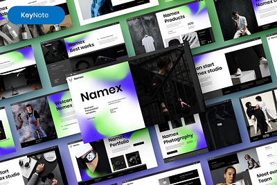 Namex Multipurpose Template clean colorful company corporate google slides keynote modern multipurpose multipurpose template photography pitch deck portfolio powerpoint presentation studio template unique web design web development website