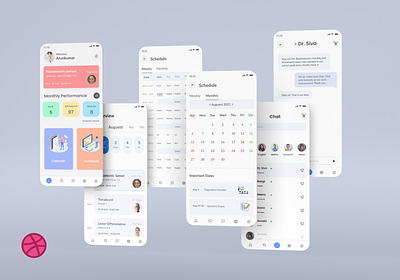 Teacher parent communicate app in Parent view design flow creative app creative design education app illustration school app school parent app ui ui ux ux