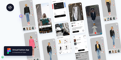 Virtual Fashion App app clothes design dresses ecommerce fashion mobileapp pants shopping socks uiux virtual virtualapp virtualfashionapp