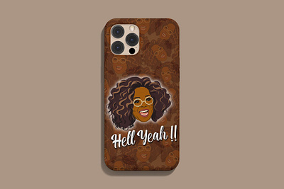 Mobile phone cover branding design illustration