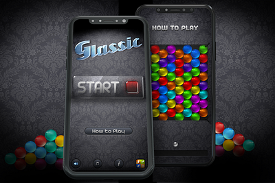 Glassic app android application design game interaction interface ios mobile tile matching ui ux