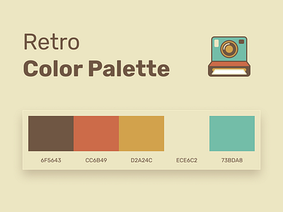 Retro Color Palette assets branding color color palette colorful colors community figma file free freebie icons palette retro sheme vintage