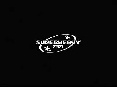 Superheavy Logo branding design houston logo ui vector y2k
