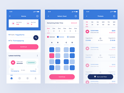 Train Ticket Booking App app booking branding bus clean design flight mobile plane seat select seat ticket ticket booking train train booking transport ui uidesign uiux uxdesign