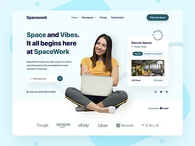 Spacework UI Design animation behance branding clean ui coworking cowroking space design designs dribbble graphic design illustration lightmode minimalism project ui ui design uiux ux ux design webdesign